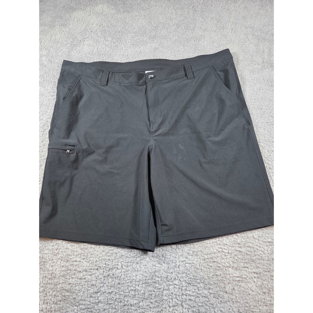 Columbia PFG Shorts 46W Black Mens Performance Fishing Gear Cargo Hiking 10 In